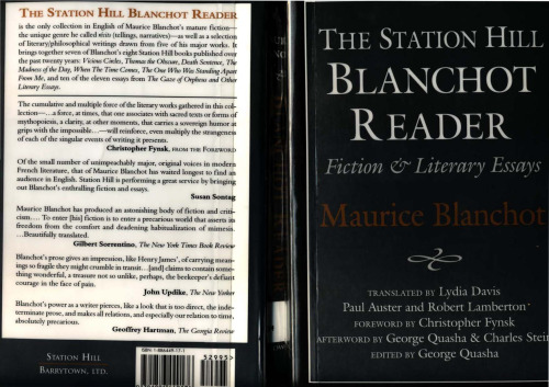 STATION HILL BLANCHOT READER