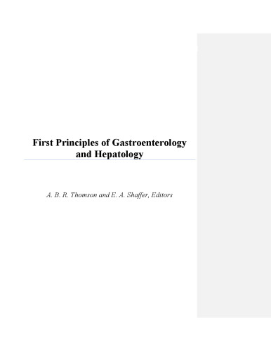 First Principles of Gastroenterology and Hepatology
