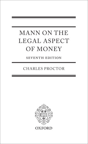 Mann on the Legal Aspect of Money