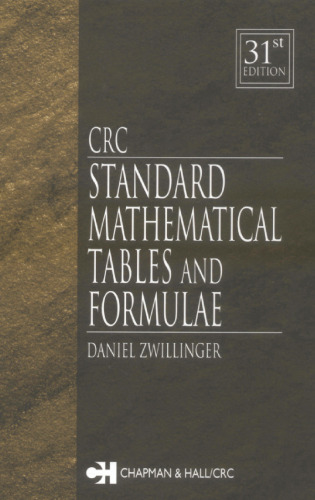 CRC Standard Mathematical Tables and Formulae, 31st Edition