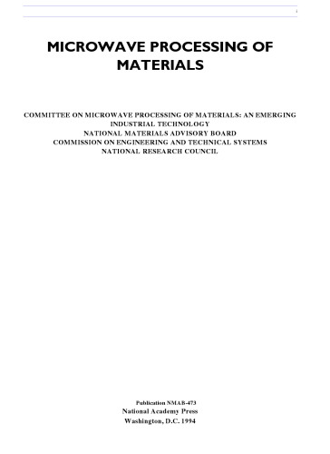 Microwave Processing of Materials