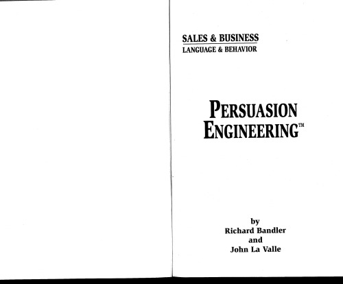 Persuasion Engineering