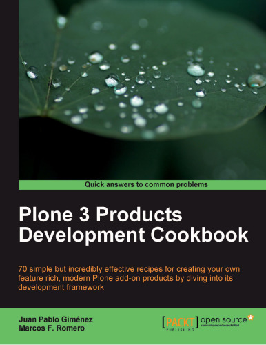 Plone 3 Products Development Cookbook