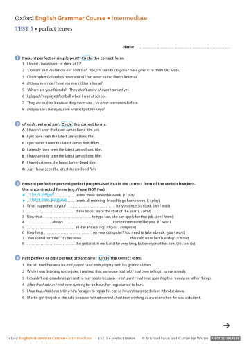 Oxford English Grammar Course: Intermediate [With CDROM]