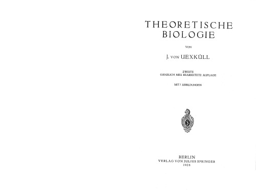 Theoretische Biologie