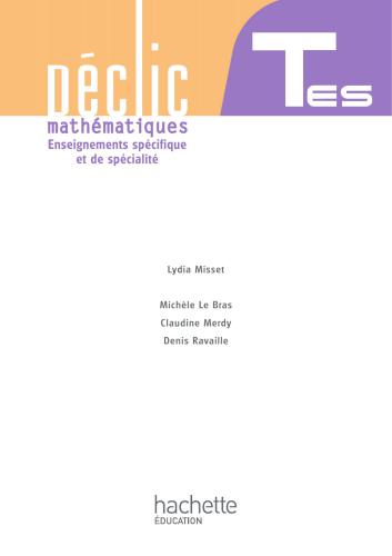 Mathématiques Terminales Es Enseignements Spécifique Et De Spécialité