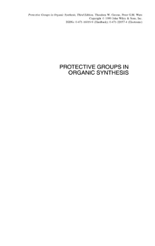 Protective groups in organic synthesis