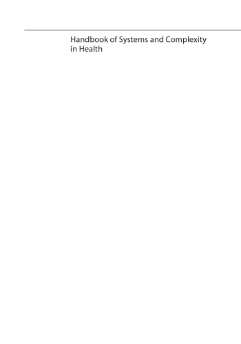 Handbook of Systems and Complexity in Health