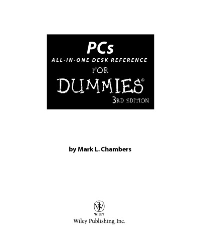 PCs All-in-One Desk Reference For Dummies