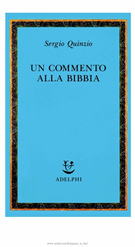 Un commento alla Bibbia