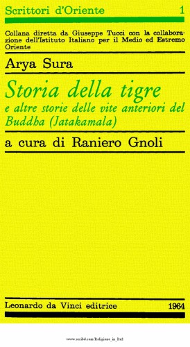 Arya Saura. Storia della tigre e altre storie delle vite anteriori del Buddha (Jatakamala)