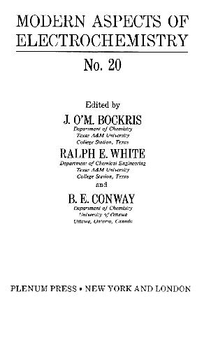 Modern Aspects of Electrochemistry