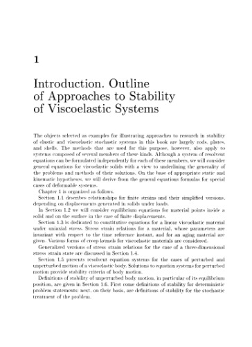 Stability of Stochastic Elastic and Viscoelastic Systems