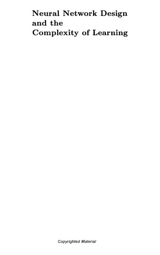 Neural Network Design and the Complexity of Learning