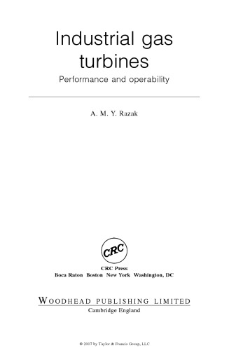 Industrial gas turbines: Performance and operability