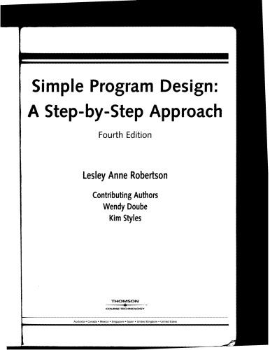 Simple Program Design: A Step-by-Step Approach, Fourth Edition