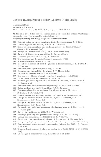 Geometric Mechanics and Symmetry: The Peyresq Lectures