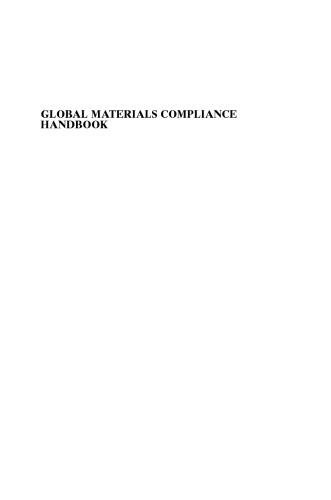 Global Materials Compliance Handbook