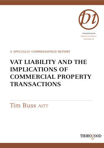 VAT Liability and the Implications of Commercial Property Transactions