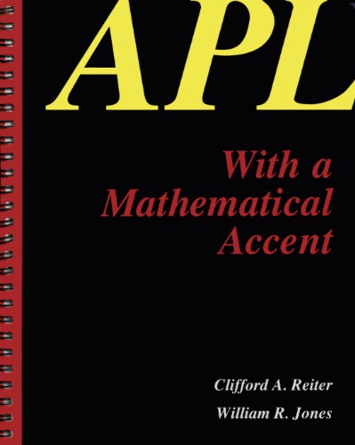 APL With a Mathematical Accent