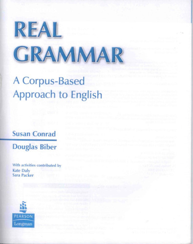 Real Grammar: A Corpus-Based Approach to English