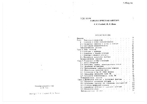 Гомологическая алгебра (обзор ВИНИТИ)