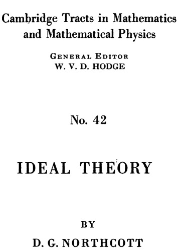 Ideal Theory