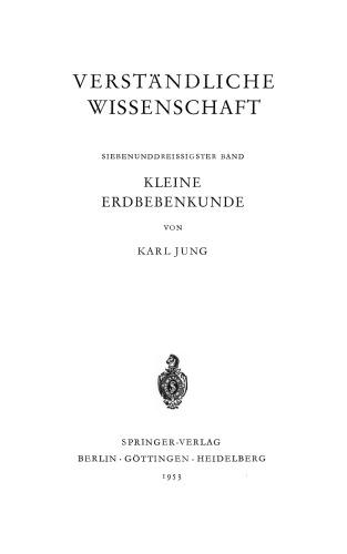 Kleine Erdbebenkunde