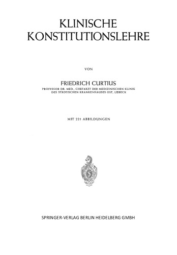 Klinische Konstitutionslehre