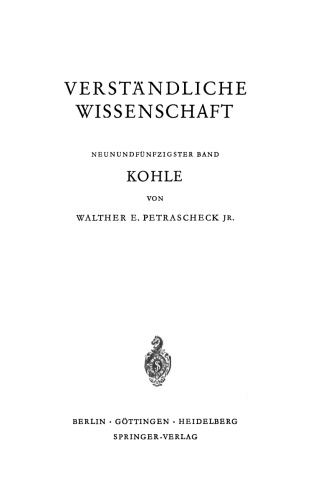 Kohle: Naturgeschichte Eines Rohstoffes