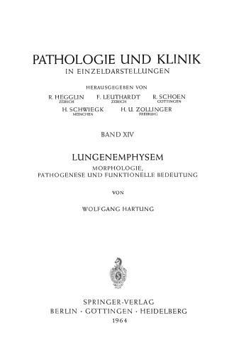 Lungenemphysem: Morphologie, Pathogenese und Funktionelle Bedeutung