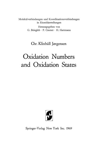 Oxidation Numbers and Oxidation States