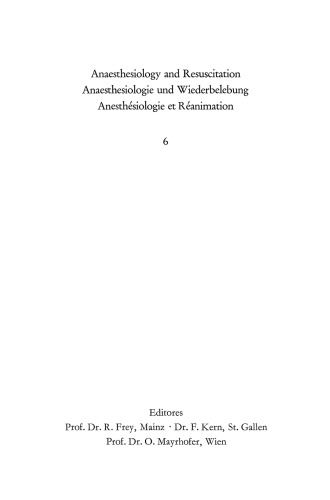 Parenterale Ernährung: Bericht über das Symposion des Physiologisch-Chemischen Instituts und des Instituts für Anaesthesiologie der Johannes Gutenberg-Universität am 30. und 31. Oktober 1964 in Mainz