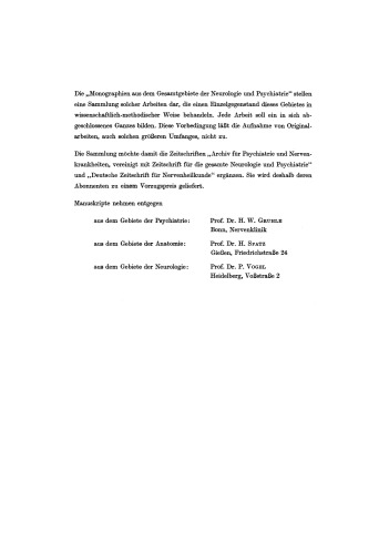 Pneumencephalographische und Psychopathologische Bilder bei Endogenen Psychosen