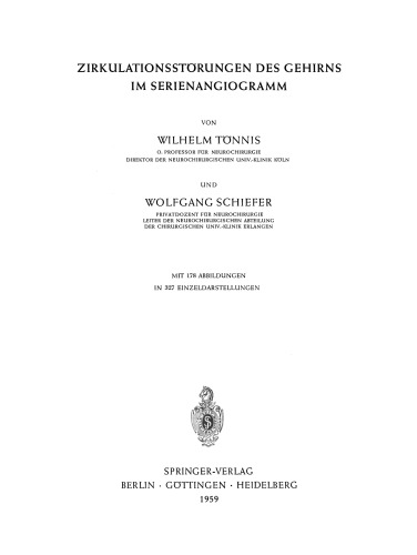 Zirkulationsstörungen des Gehirns im Serienangiogramm