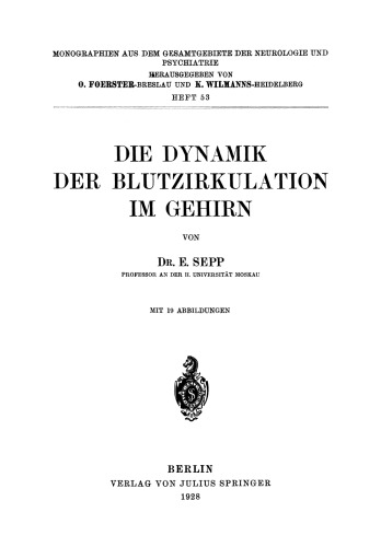 Die Dynamik der Blutzirkulation im Gehirn