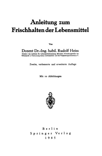 Anleitung zum Frischhalten der Lebensmittel