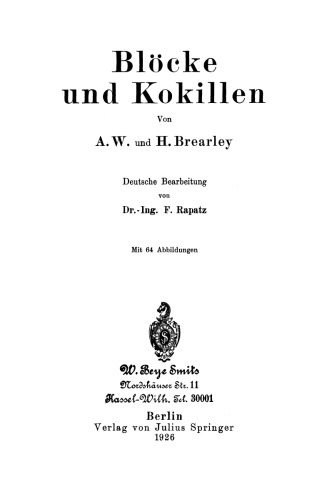 Blöcke und Kokillen