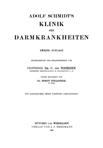 Klinik der Darmkrankheiten