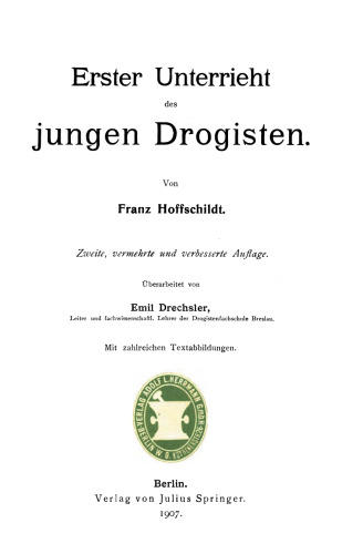 Erster Unterricht des jungen Drogisten