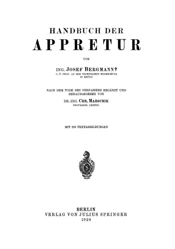 Handbuch der Appretur