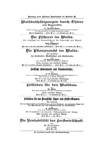 Massen-Tafeln zur Bestimmung des Gehaltes stehender Bäume an Kubikmetern fester Holzmasse