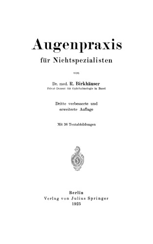 Augenpraxis für Nichtspezialisten