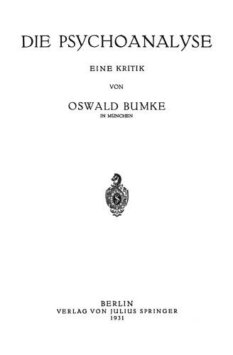 Die Psychoanalyse: Eine Kritik