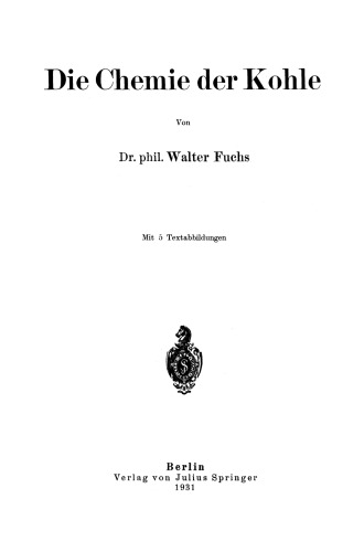 Die Chemie der Kohle