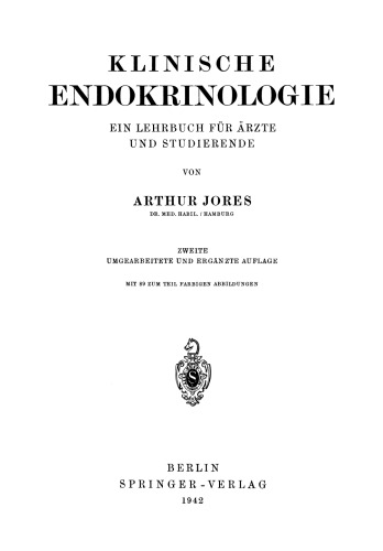 Klinische Endokrinologie: Ein Lehrbuch für Ärzte und Studierende