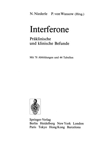 Interferone: Präklinische und klinische Befunde