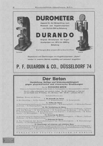 Baustoffe und Ihre Prüfung