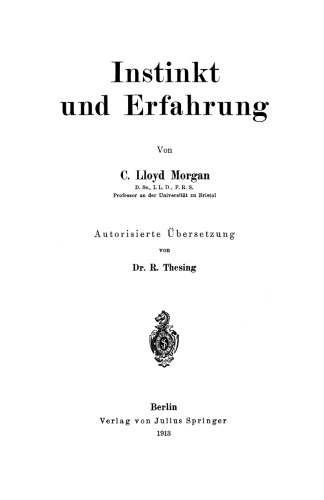 Instinkt und Erfahrung