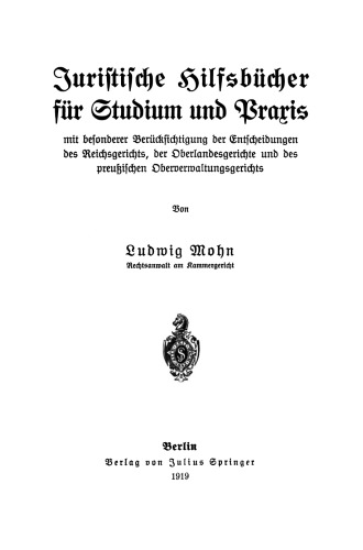 Das Bürgerliche Gesetzbuch: Allgemeiner Teil